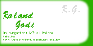 roland godi business card